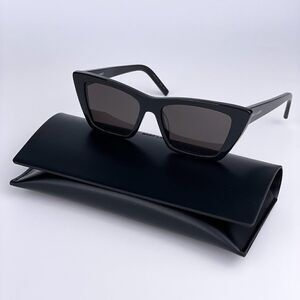 NEW Saint Laurent SL276 001 BLACK GREY MICA Women Sunglasses